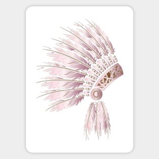 Headdress pink Sticker